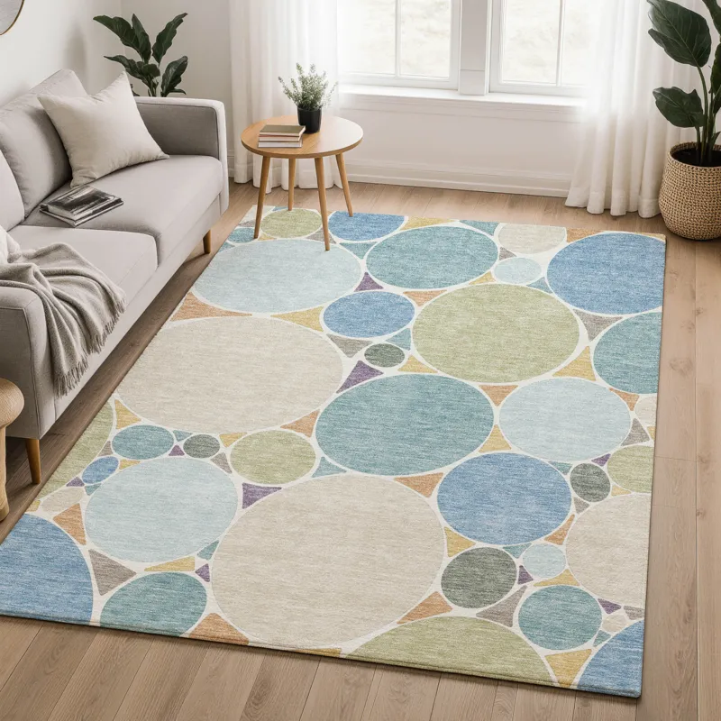Luxury Washable Kenner Seaside 2\'6\" x 3\'10\" Rug