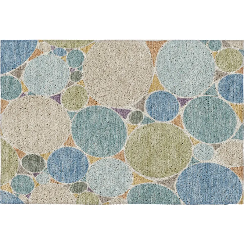 Luxury Washable Kenner Seaside 1\'8\" x 2\'6\" Rug