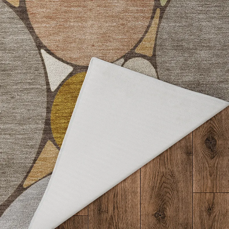 Luxury Washable Kenner Taupe 2\'6\" x 3\'10\" Rug