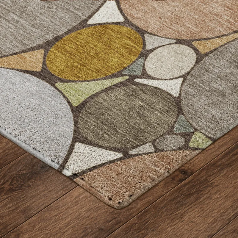 Luxury Washable Kenner Taupe 2\'6\" x 3\'10\" Rug