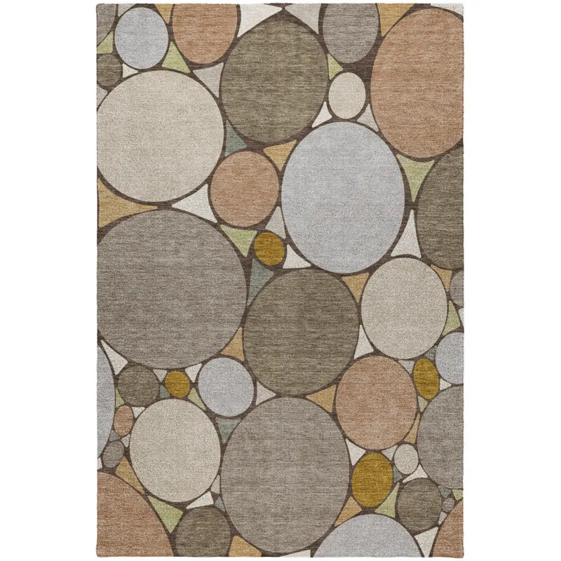 Luxury Washable Kenner Taupe 2\'6\" x 3\'10\" Rug