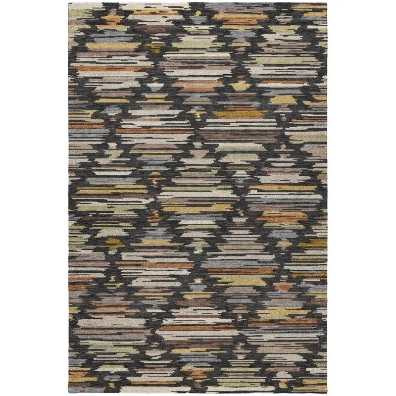 Luxury Washable Kenner Black 8\' x 10\' Rug