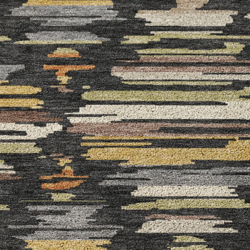 Luxury Washable Kenner Black 8\' x 10\' Rug