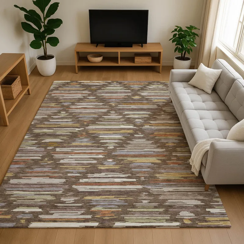 Luxury Washable Kenner Chocolate 8\' x 10\' Rug