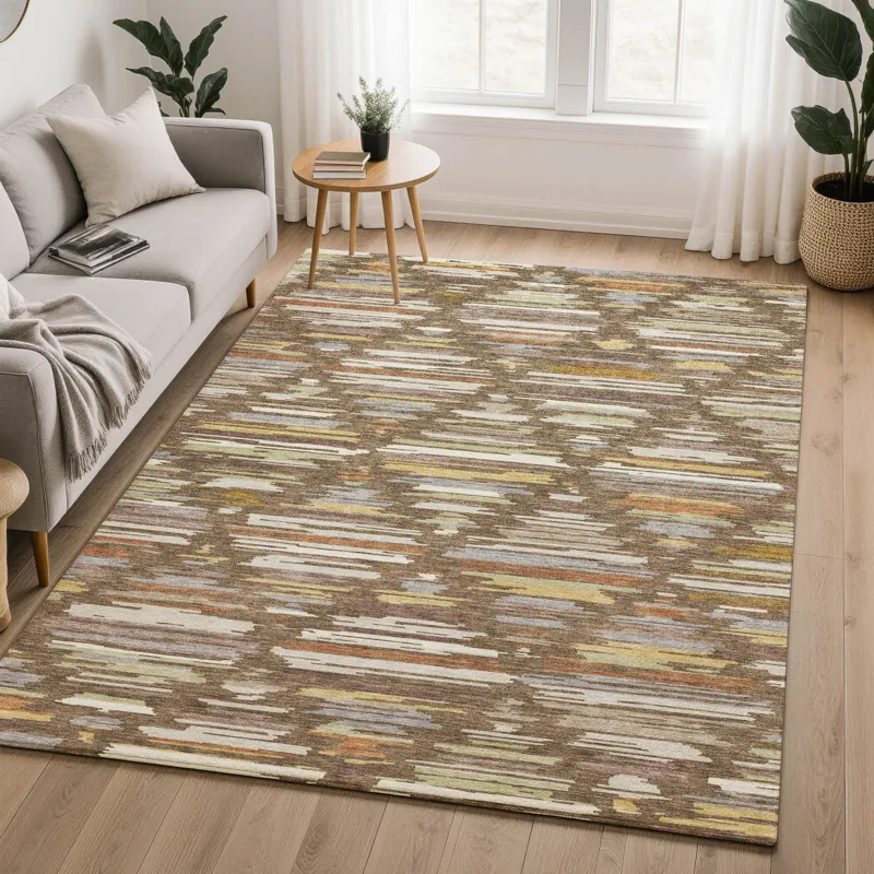 Luxury Washable Kenner Chocolate 8\' x 10\' Rug