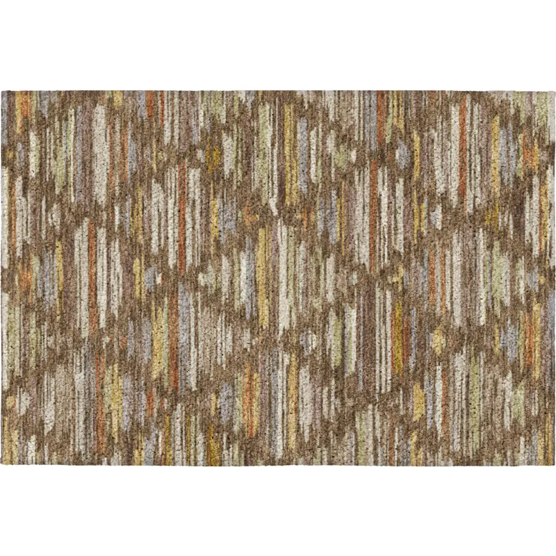 Luxury Washable Kenner Chocolate 1\'8\" x 2\'6\" Rug