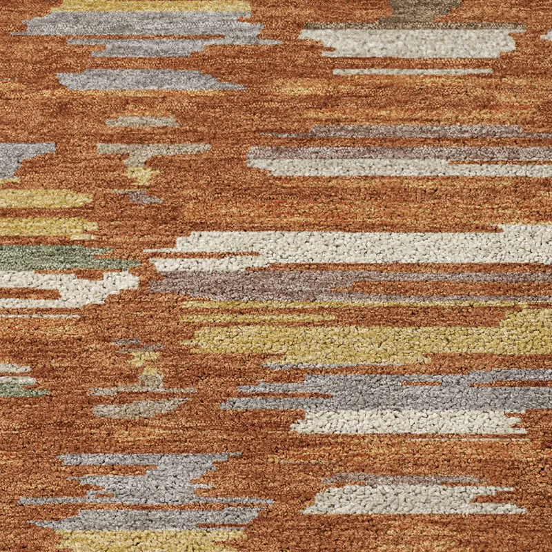 Luxury Washable Kenner Paprika 9\' x 12\' Rug