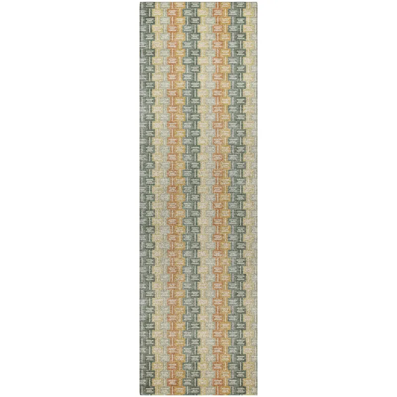 Luxury Washable Kenner Basil 2\'3\" x 7\'6\" Runner Rug