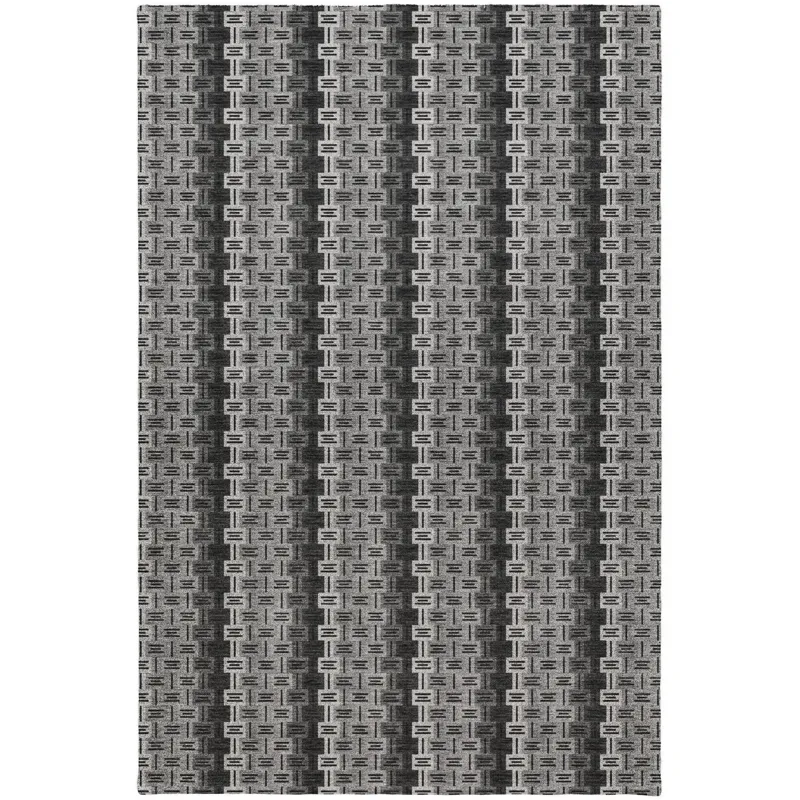 Luxury Washable Kenner Black 8\' x 10\' Rug