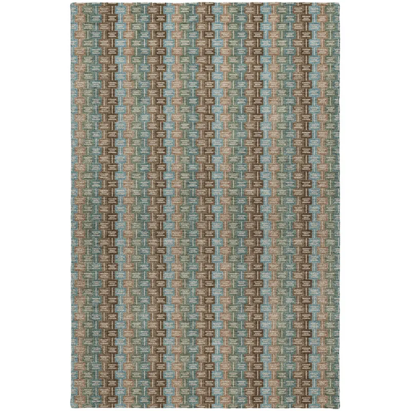 Luxury Washable Kenner Brown 9\' x 12\' Rug