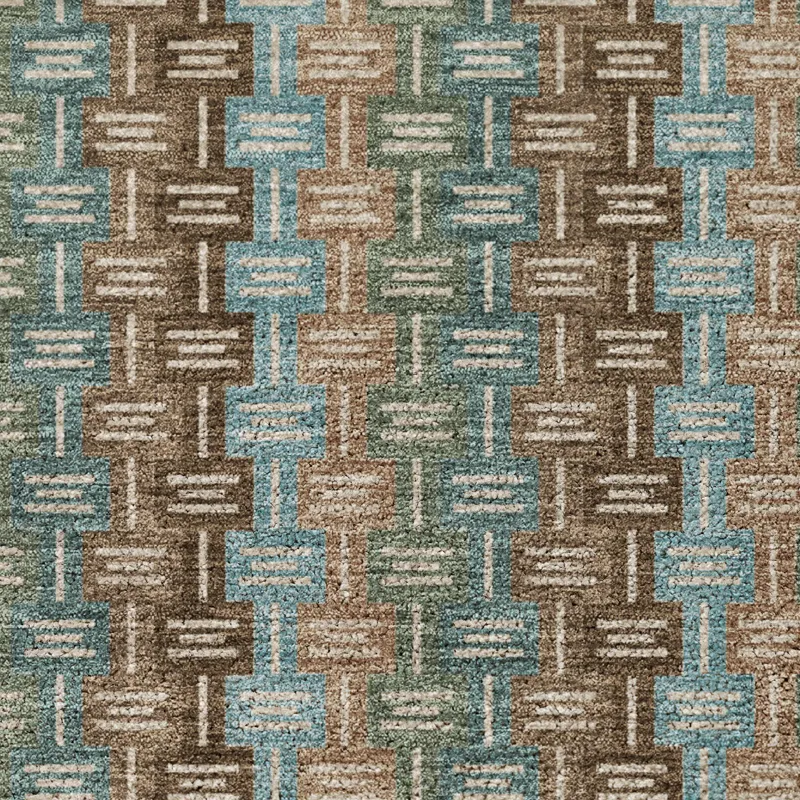 Luxury Washable Kenner Brown 1\'8\" x 2\'6\" Rug