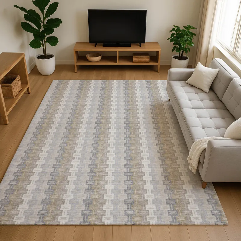 Luxury Washable Kenner Ivory 8\' x 10\' Rug