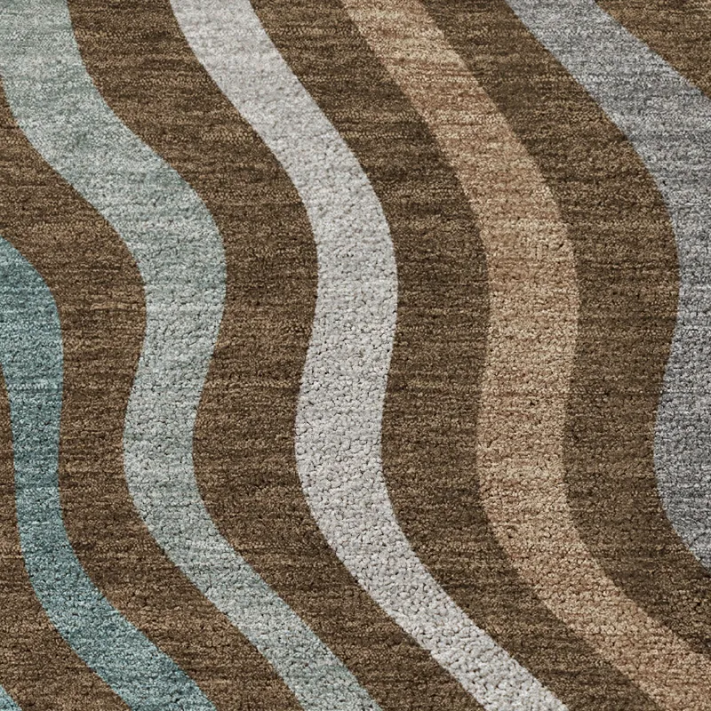 Luxury Washable Kenner Chocolate 9\' x 12\' Rug