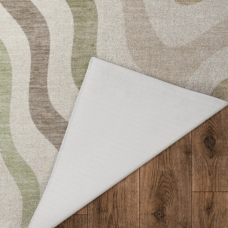 Luxury Washable Kenner Ivory 9\' x 12\' Rug