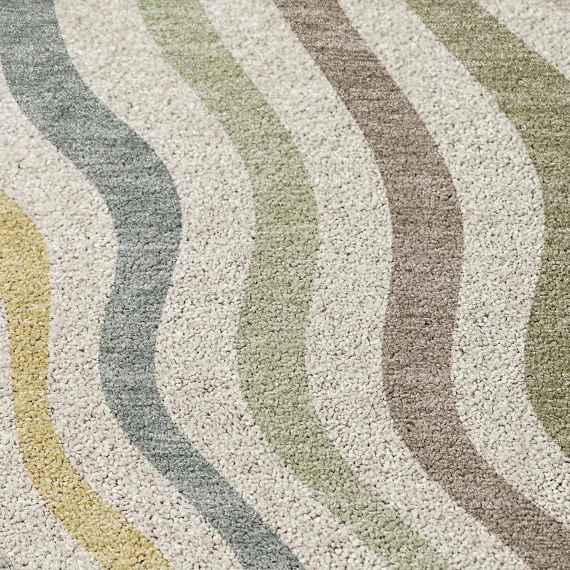 Luxury Washable Kenner Ivory 9\' x 12\' Rug