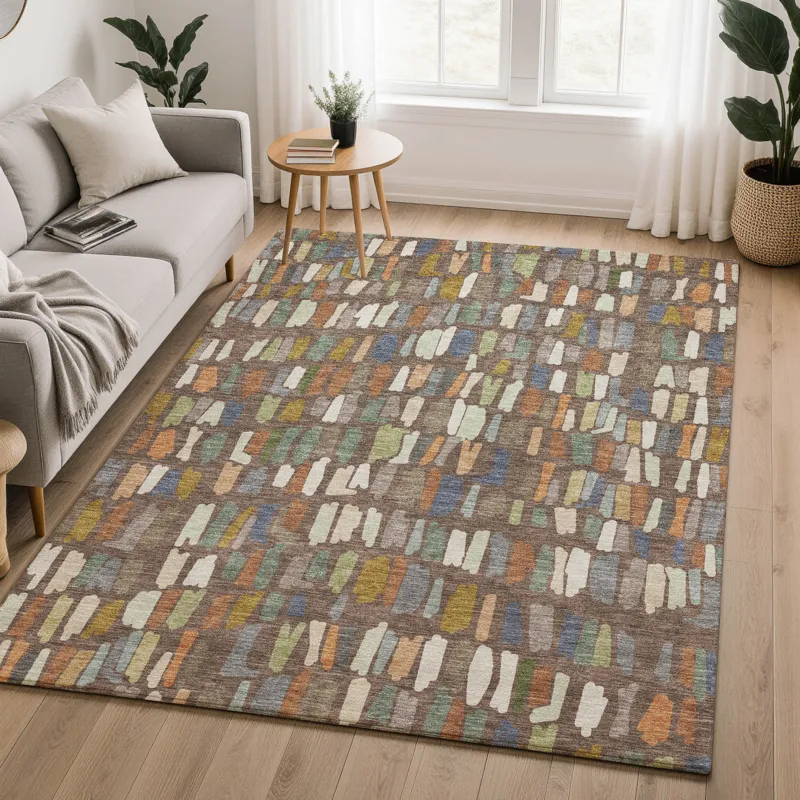Luxury Washable Kenner Chocolate 5\' x 7\'6\" Rug