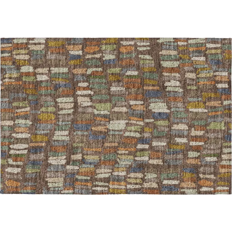 Luxury Washable Kenner Chocolate 1\'8\" x 2\'6\" Rug