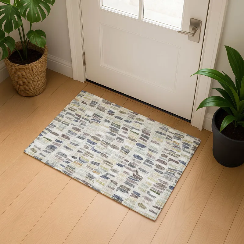 Luxury Washable Kenner Linen 1\'8\" x 2\'6\" Rug
