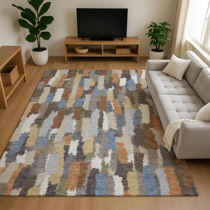 Luxury Washable Kenner Chocolate 9\' x 12\' Rug