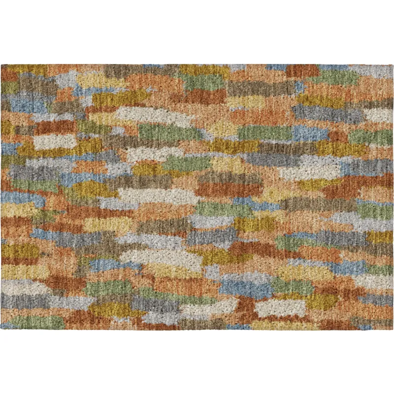 Luxury Washable Kenner Copper 1\'8\" x 2\'6\" Rug