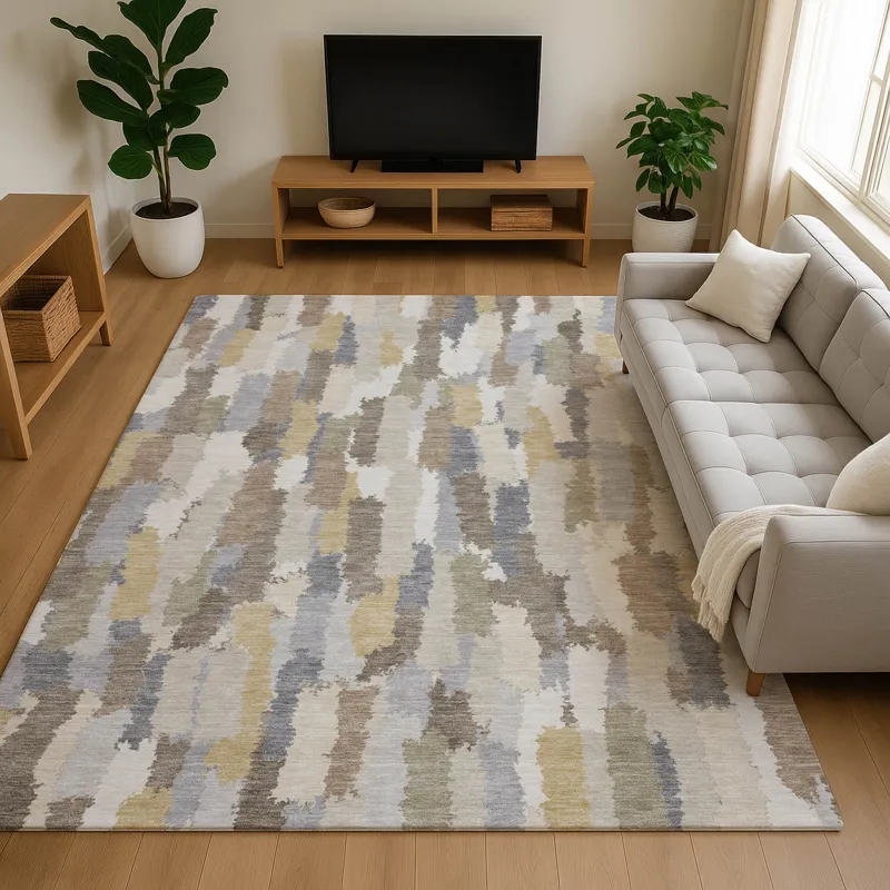 Luxury Washable Kenner Ivory 10\' x 14\' Rug