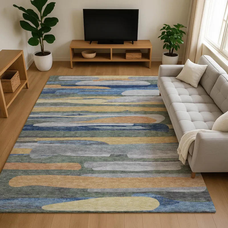 Luxury Washable Kenner Basil 3\' x 5\' Rug