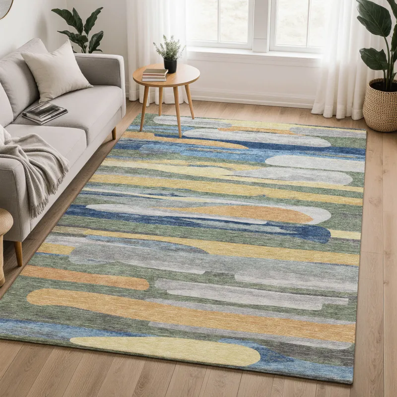 Luxury Washable Kenner Basil 3\' x 5\' Rug