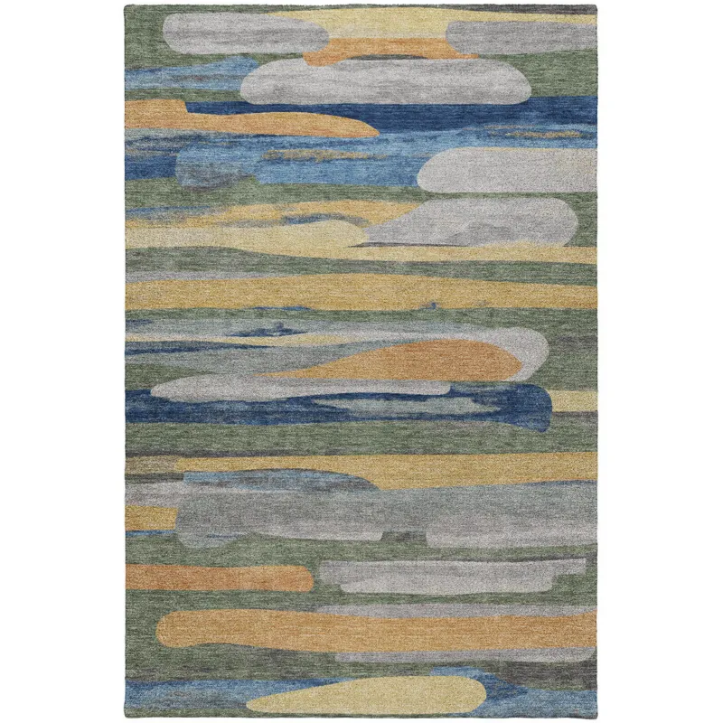 Luxury Washable Kenner Basil 3\' x 5\' Rug