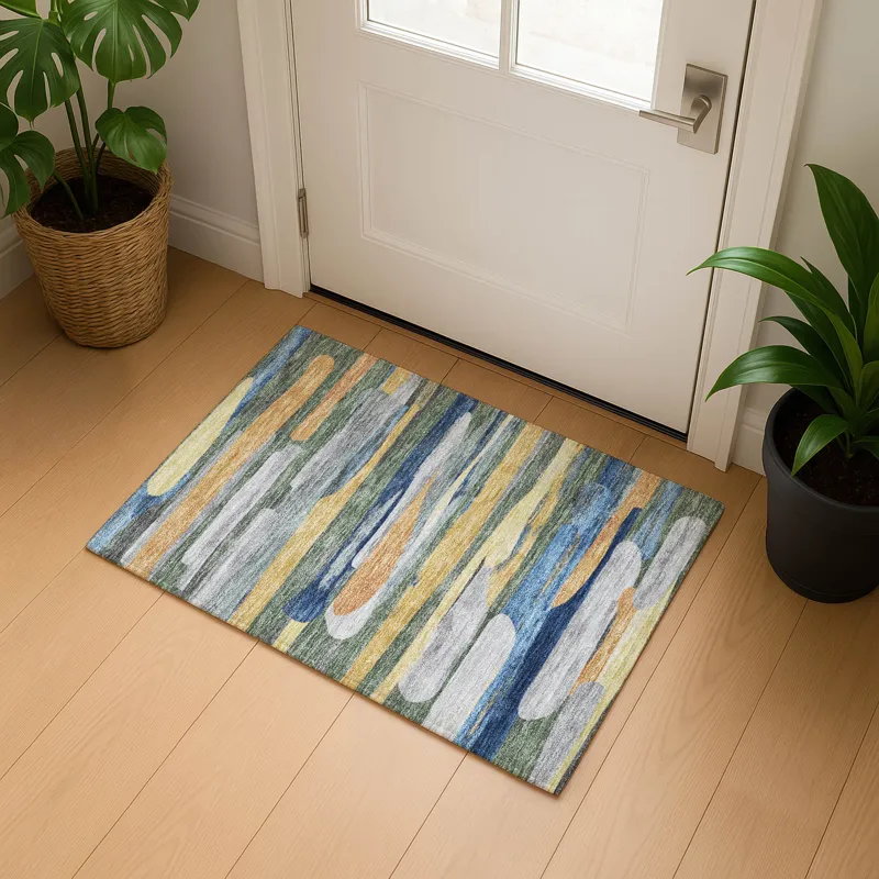 Luxury Washable Kenner Basil 1\'8\" x 2\'6\" Rug
