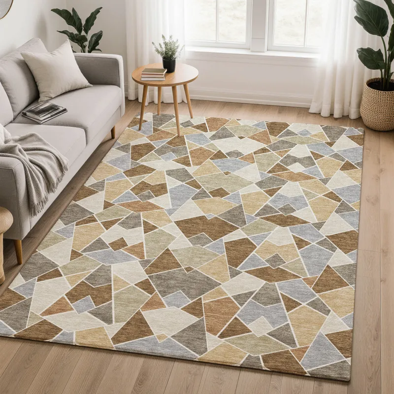 Luxury Washable Kenner Chocolate 2\'6\" x 3\'10\" Rug