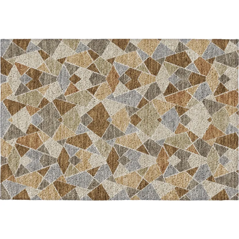 Luxury Washable Kenner Chocolate 1\'8\" x 2\'6\" Rug