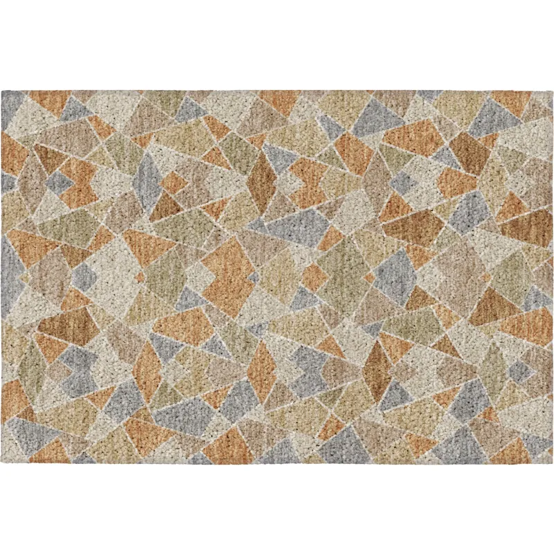 Luxury Washable Kenner Copper 1\'8\" x 2\'6\" Rug