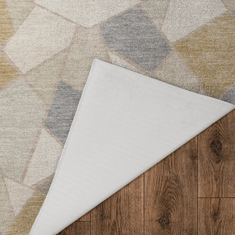 Luxury Washable Kenner Ivory 9\' x 12\' Rug