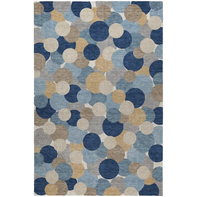 Luxury Washable Kenner Blue 8\' x 10\' Rug