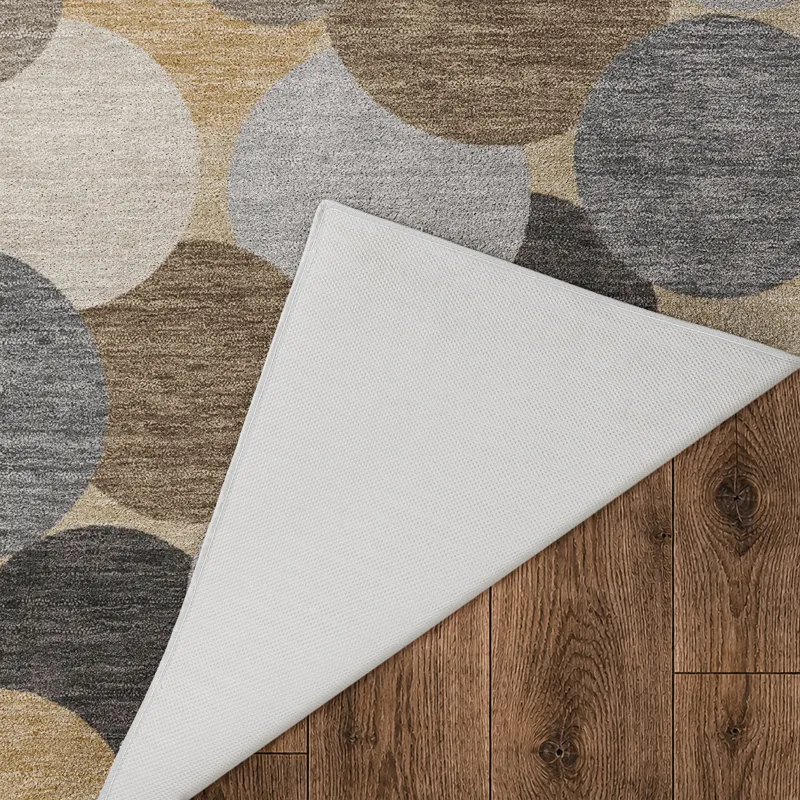 Luxury Washable Kenner Gray 6\'6\" x 9\'6\" Rug