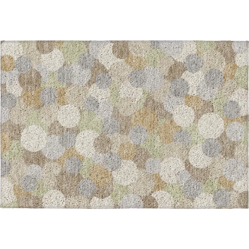 Luxury Washable Kenner Khaki 1\'8\" x 2\'6\" Rug