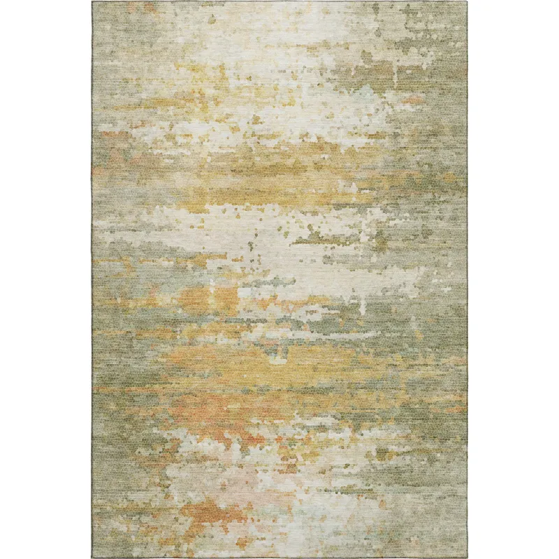 Luxury Washable Lumara Aloe 3\' x 5\' Rug
