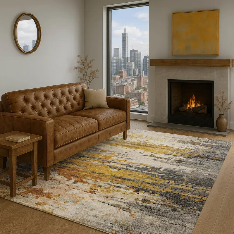 Luxury Washable Lumara Graphite 3\' x 5\' Rug