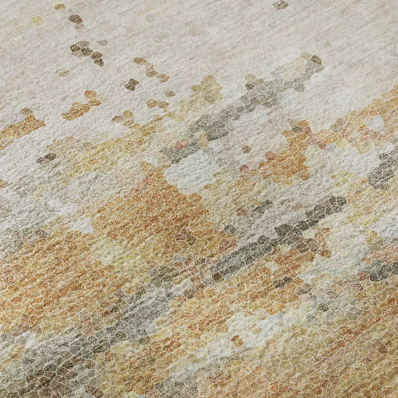 Luxury Washable Lumara Khaki 3\' x 5\' Rug