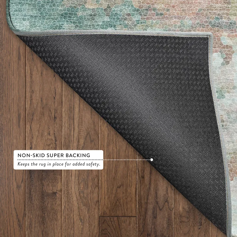 Luxury Washable Lumara Seafoam 10\' x 14\' Rug
