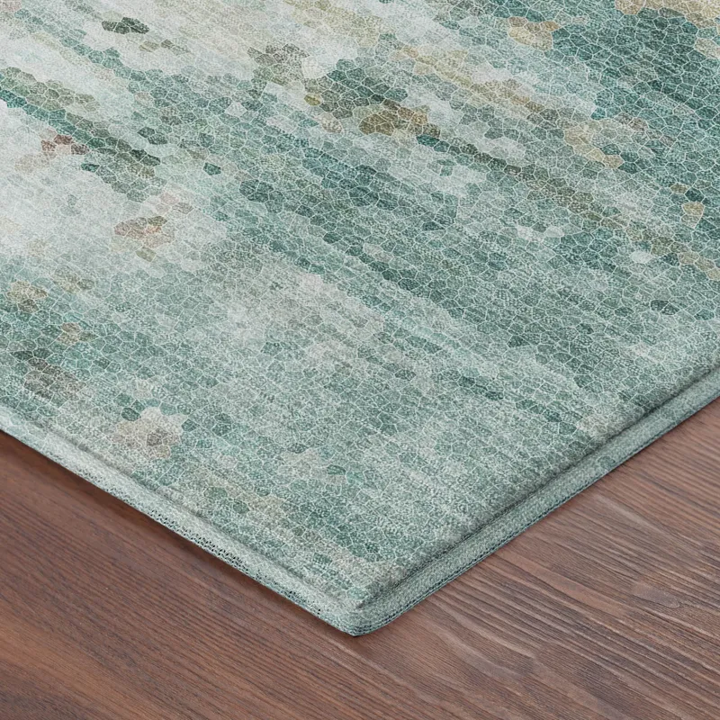 Luxury Washable Lumara Seafoam 10\' x 14\' Rug