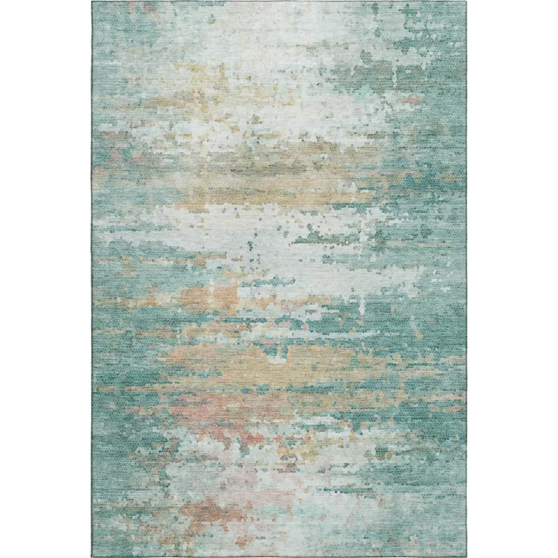 Luxury Washable Lumara Seafoam 10\' x 14\' Rug