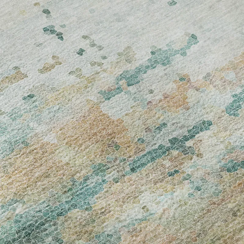 Luxury Washable Lumara Seafoam 10\' x 14\' Rug