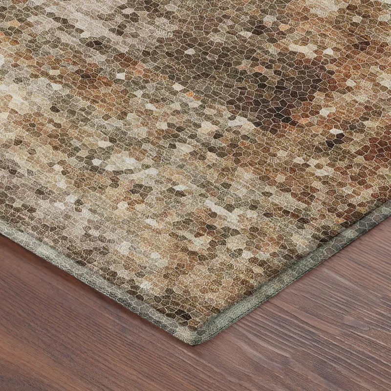 Luxury Washable Lumara Copper 8\' x 8\' Round Rug