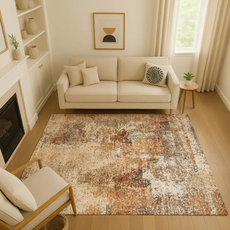 Luxury Washable Lumara Copper 2\'6\" x 3\'10\" Rug