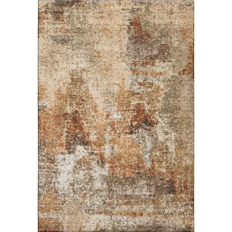 Luxury Washable Lumara Copper 2\'6\" x 3\'10\" Rug