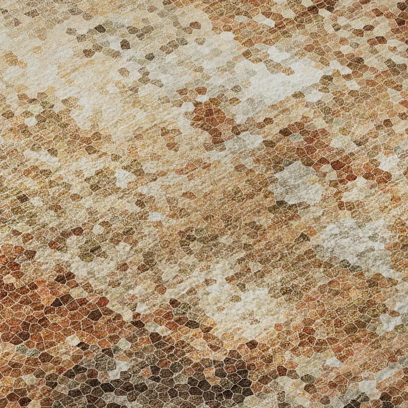 Luxury Washable Lumara Copper 8\' x 8\' Round Rug