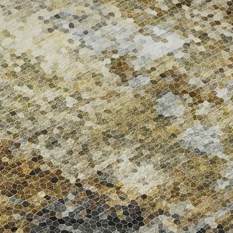 Luxury Washable Lumara Khaki 2\'3\" x 7\'6\" Runner Rug