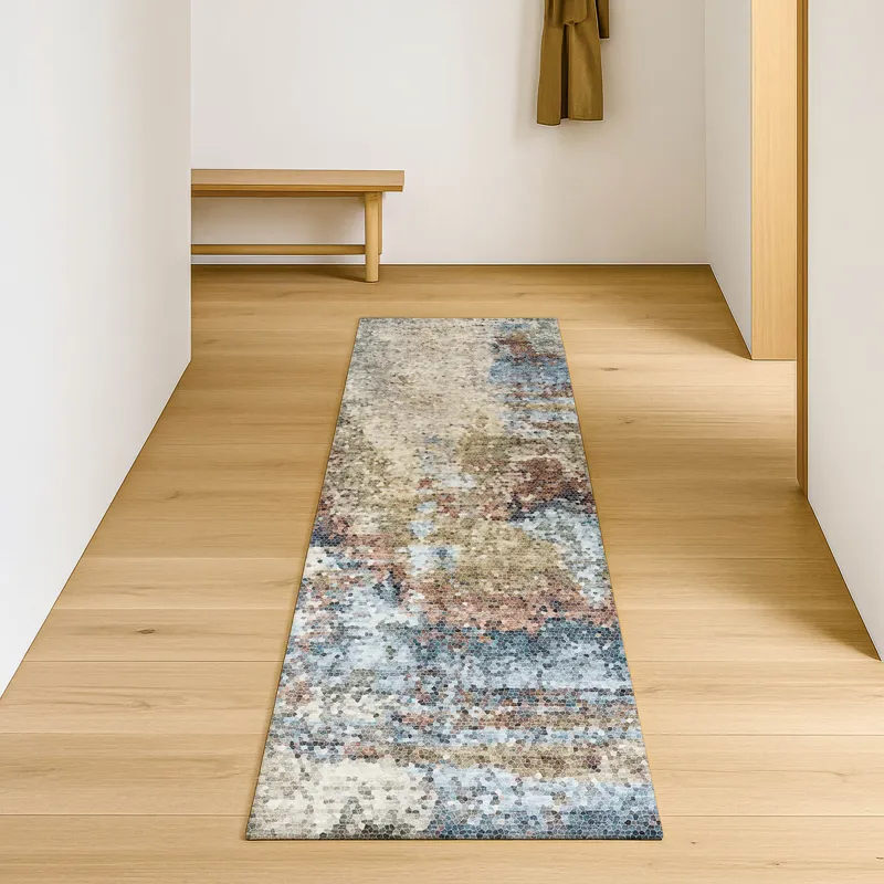 Luxury Washable Lumara Putty 2\'3\" x 7\'6\" Runner Rug