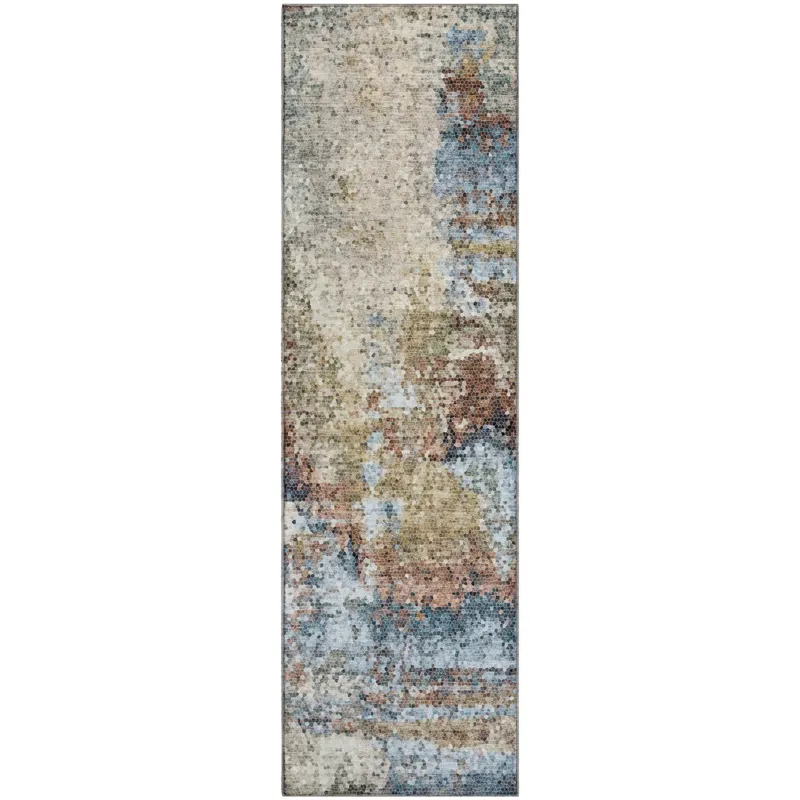 Luxury Washable Lumara Putty 2\'3\" x 7\'6\" Runner Rug